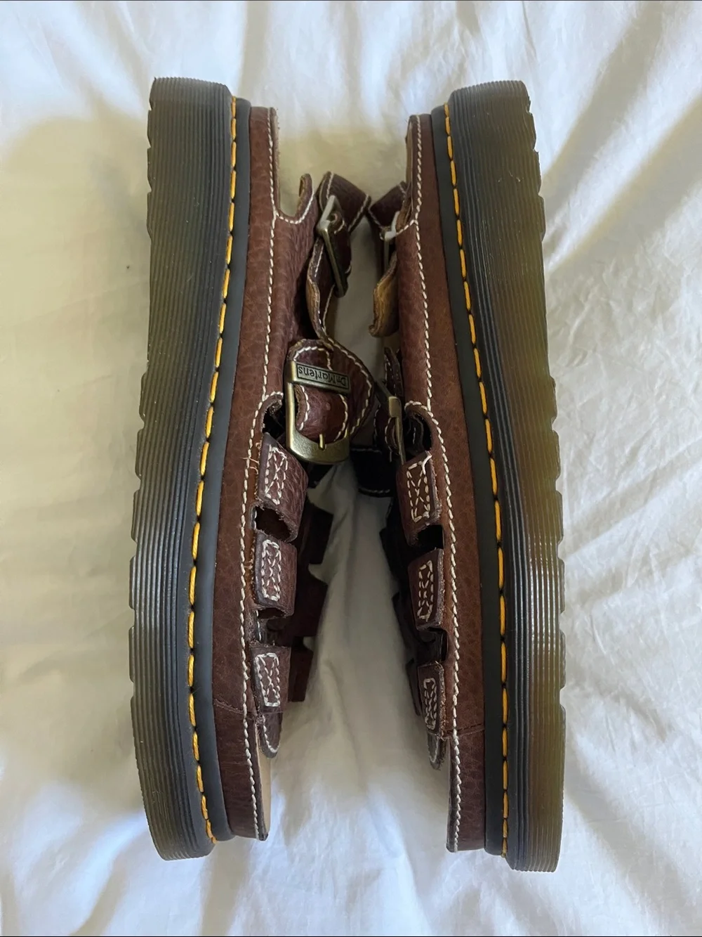 Dr. Martens Martins unisex platform fisherman sandals 8092 brown